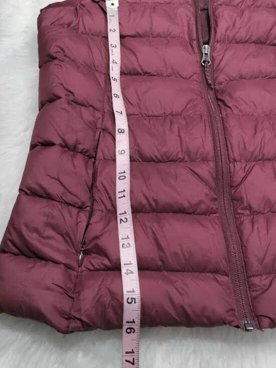 Eddie Bauer Utility CirrusLite Down Full Zip Vest Burgundy Women's Size Small - Picture 8 of 10